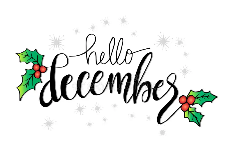 This image has an empty alt attribute; its file name is hello-december-lettering-greeting-card-130726316.webp